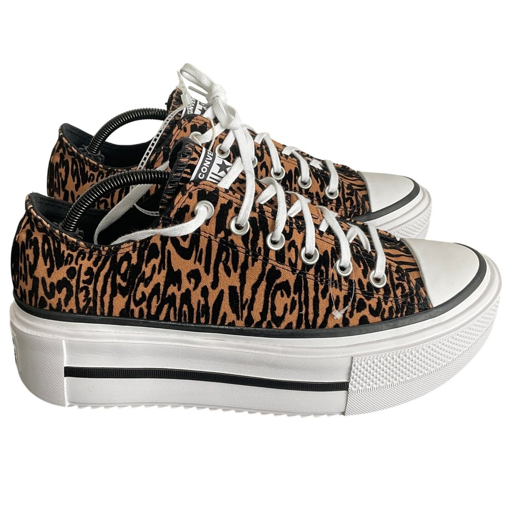 Converse Chuck Taylor All Star Lift Double Stack Platform Leopard A16405C 11.5W